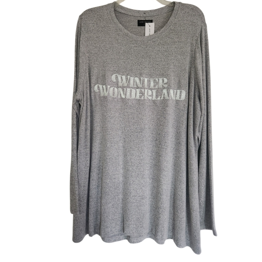 Gray Winter Wonderland Long Sleeve Shirt Sz 18/20 Nwt